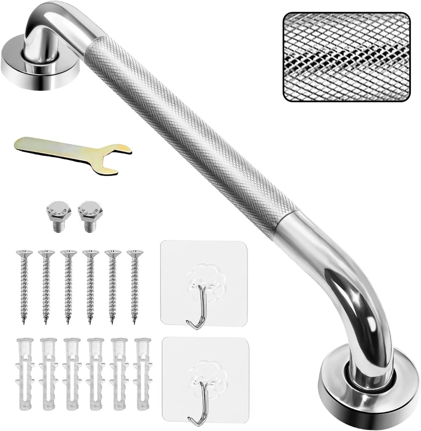 17inch / 43CM Anti Slip Bathroom Grab Bar Handle Stainless Steel