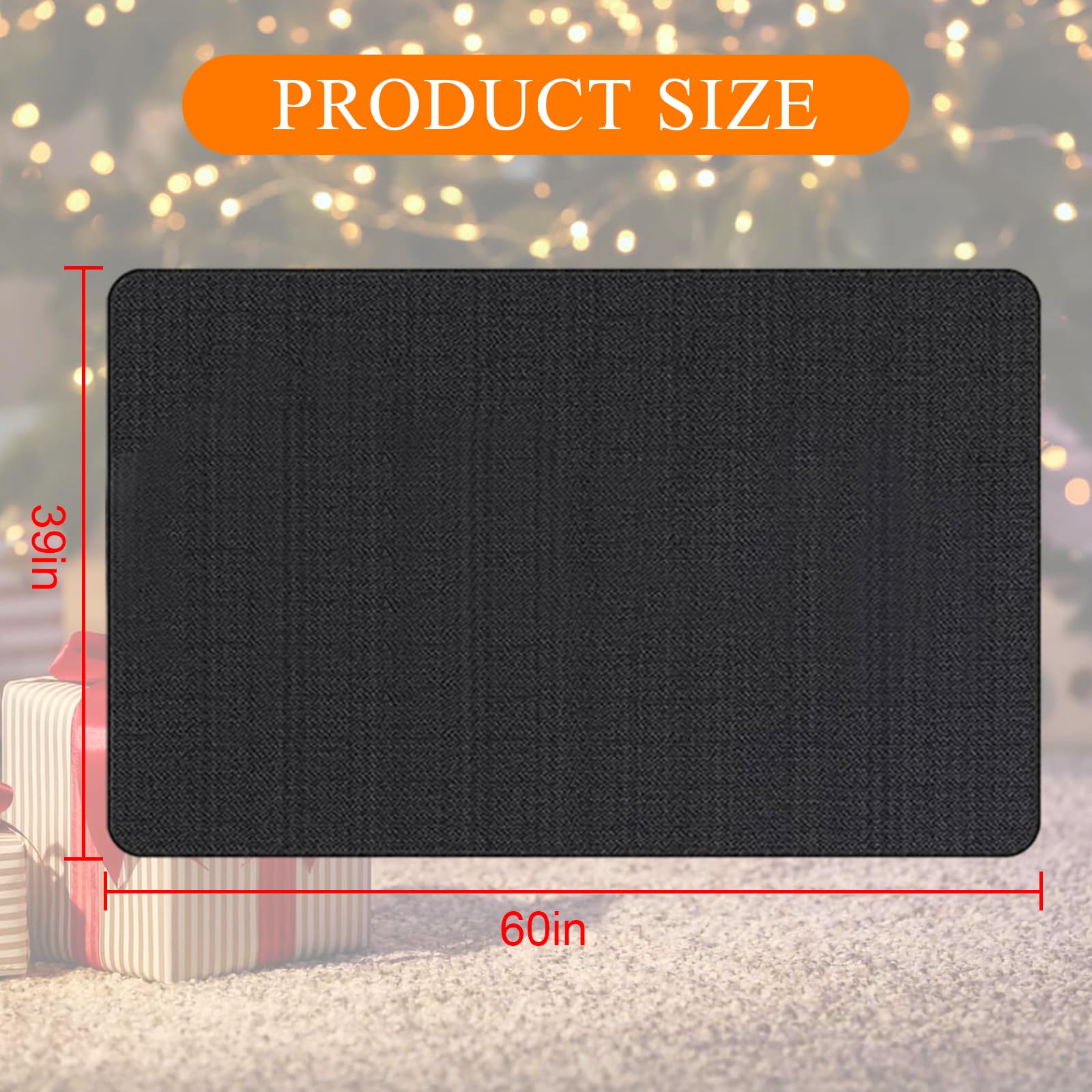 Tappetino Ignifugo Per Barbecue E Camino - Base Pieghevole 39x60 Pollici