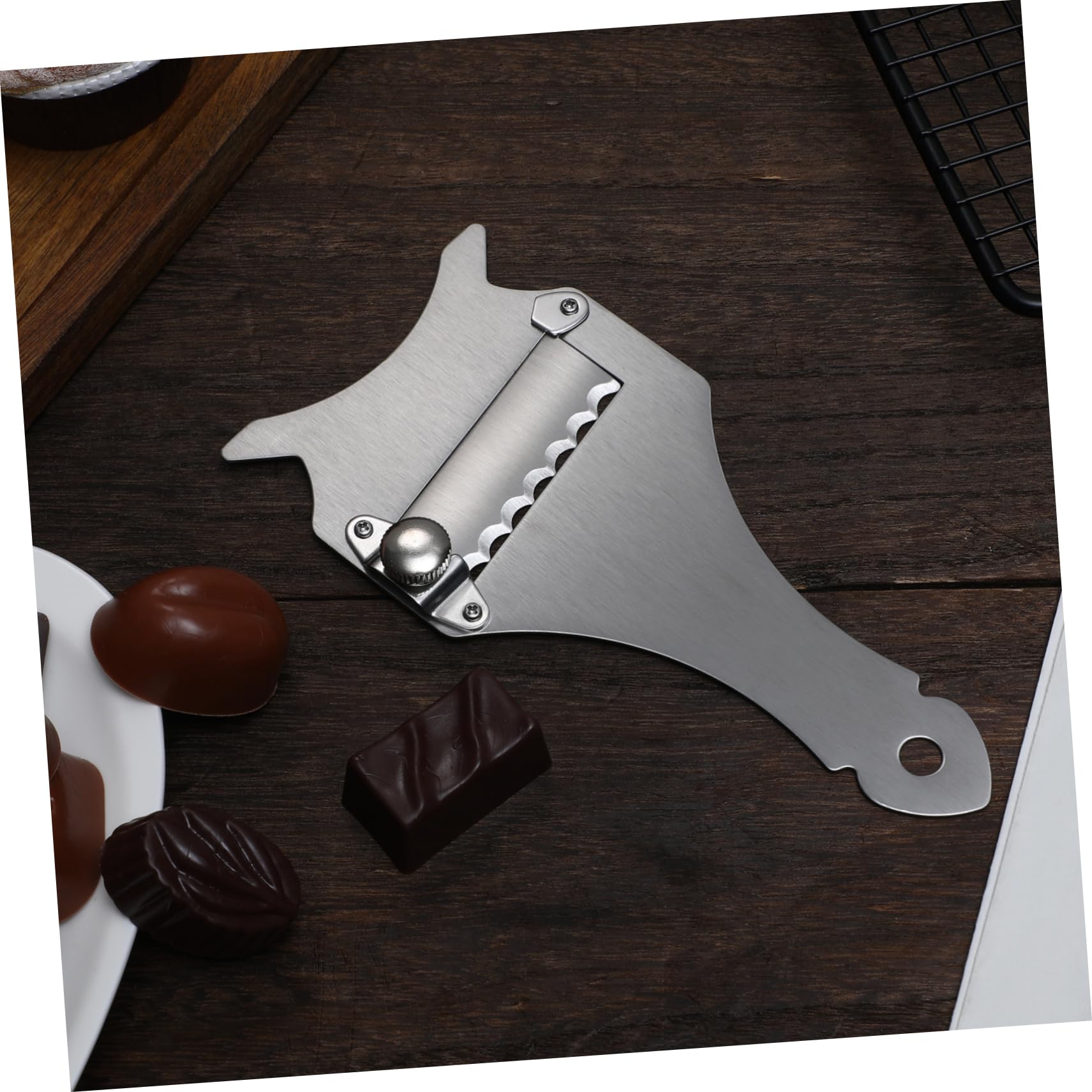 IMIKEYA Pelador Portátil de Acero Inoxidable para Frutas y Verduras, Plata