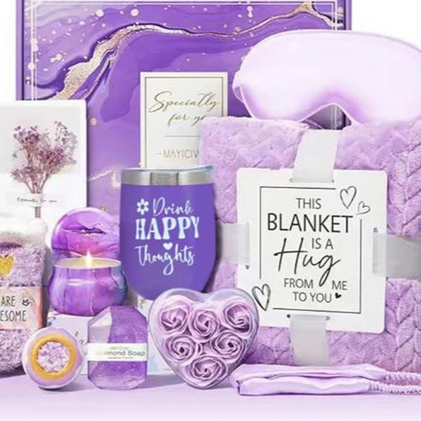 Organizer per trucchi in ABS, confezione regalo piena di articoli da bagno, per donne e amiche, set regalo per la festa della mamma