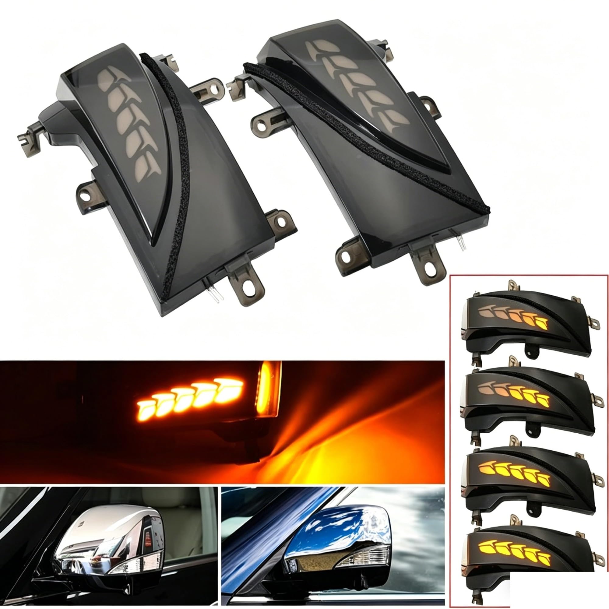 Kierunkowskazy samochodowe Dla Infiniti QX56 Z62 2011-2013 QX80 2014-2017 Boczne Skrzydło Kierunkowskaz W Lusterku Wstecznym Sekwencyjny Dynamiczny HIMIUSIKTC