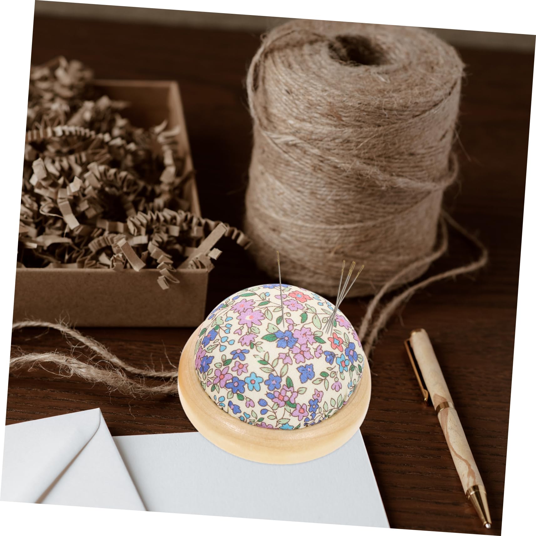 Uonlytech 2 Sätze Nadelkissen Holz Für DIY Nähprojekte Praktische Nadelhalter Mit Feiner Verarbeitung Für Quilt Und Handarbeitszubehör 2 Stücke * 2