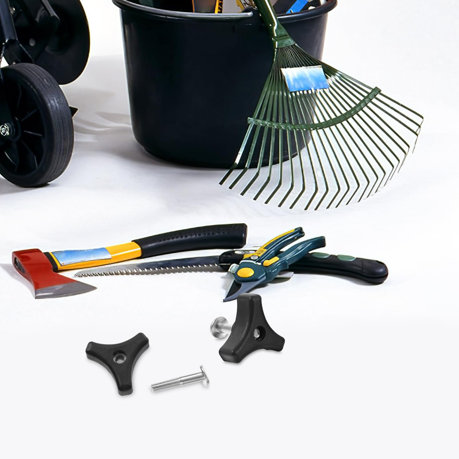 BESPORTBLE 20 Juegos Manillar para Cortacésped con Tornillos y Mango Triangular Instalación Rápida y Práctica Accesorios para Herramientas de Jardín