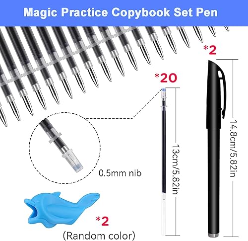 Miniatura 2 de AALGO Bolígrafos mágicos y recambios para libros de textos mágicos, libro para niños ranurados, bolígrafo de tinta que desaparece para libros de