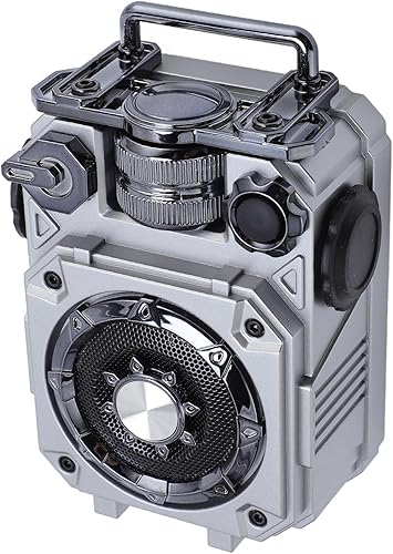 Miniature Speaker, Portable Wireless Subwoofer Speaker IPX5 Waterproof for Camping Hiking, Powerful Bass and 16 Hours Playtime