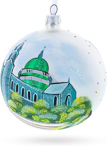 Miniatura 3 de Galway, Irlanda Bola de Vidrio Adorno de Navidad 4 Pulgadas