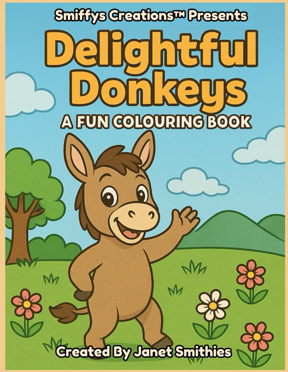 Delightful Donkeys: A Fun Colouring Book