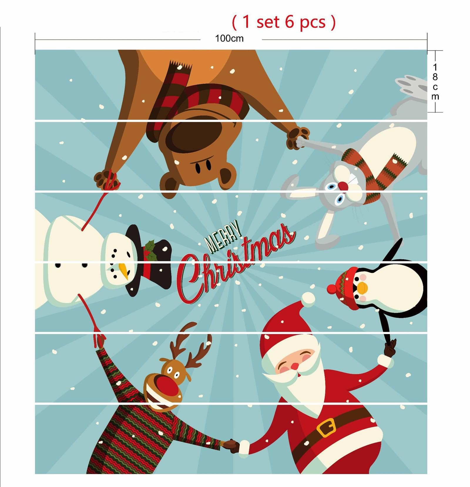 Altre Decorazioni Natalizie, Adesivi Creativi Per Scale Di Natale, Adesivi Decorativi Per Gradini Del Corridoio Dellalbero Di Natale Imitazione 86428541