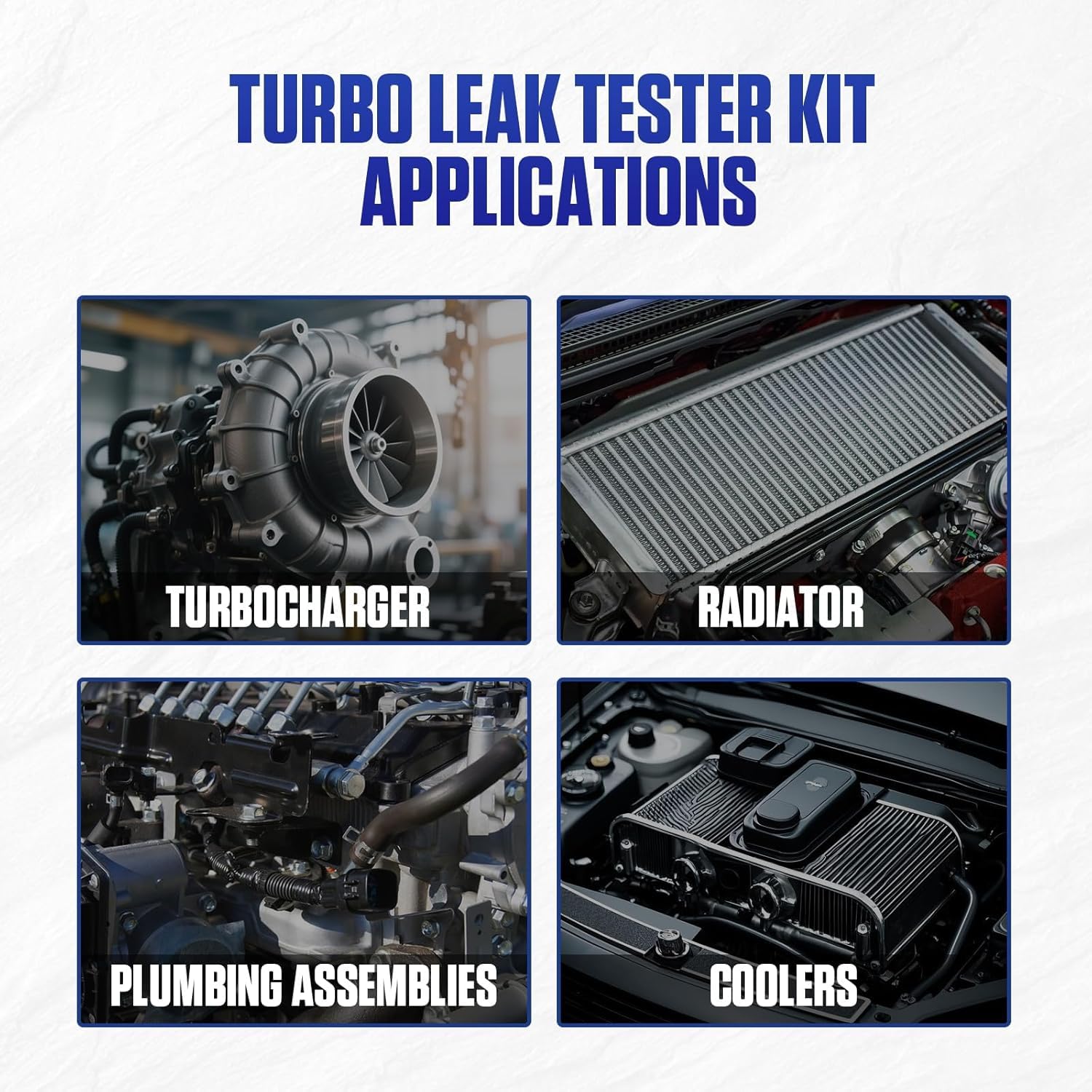 9 Piezas Probador de Fugas Turbo Boost,con Probador de Manómetro,para el Taller de Automóviles y Camiones