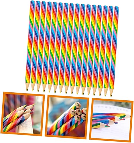 Miniatura 5 de STOBOK 16 piezas de lápices de colores suministros de arte regalos para niños premios para niños regalos de oficina premios para niños premios para