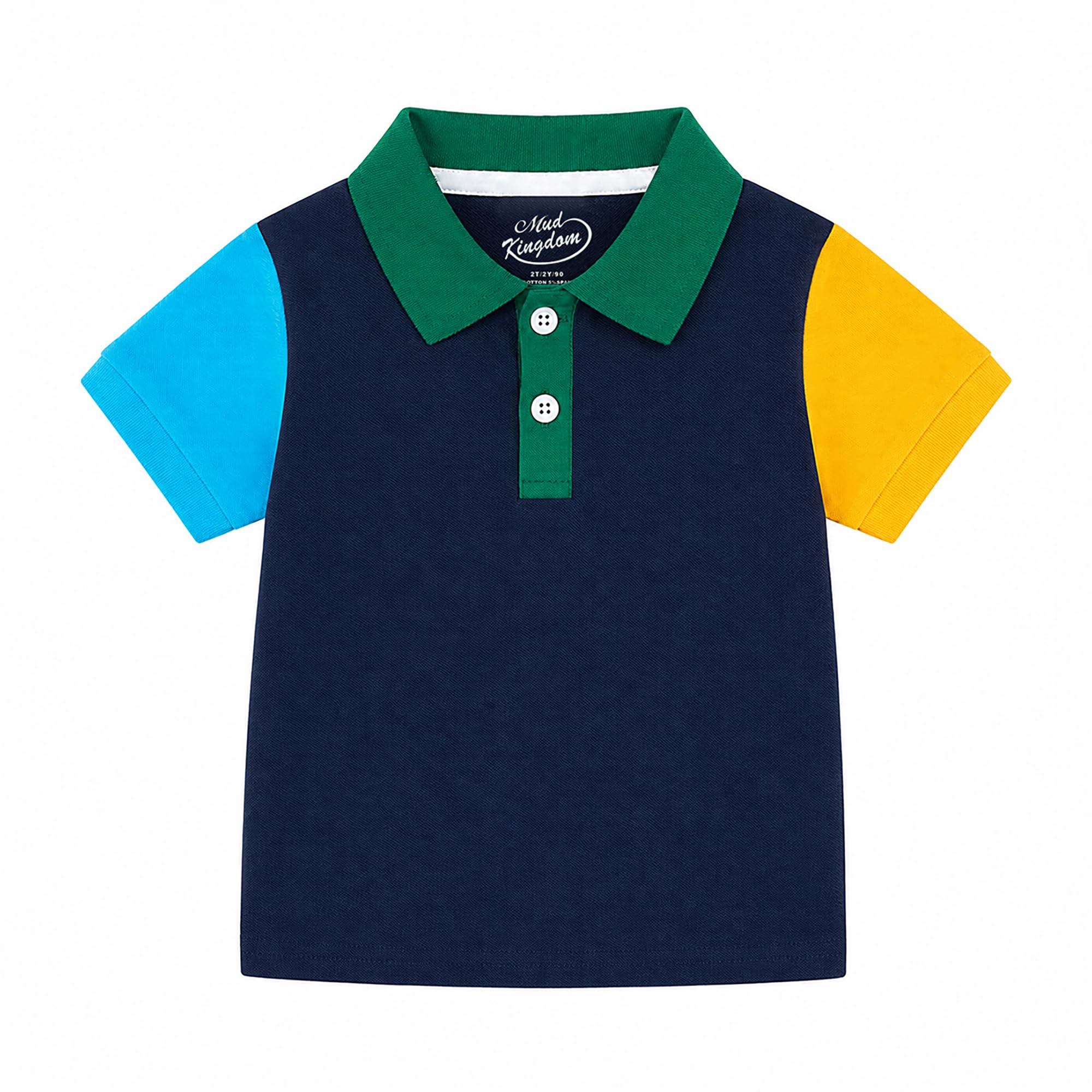 Mud Kingdom Boys Polo Shirt Short Sleeve School Uniform Pique Polo Summer