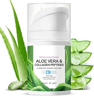 Grospe Crema facial hidratante de aloe vera, ...
