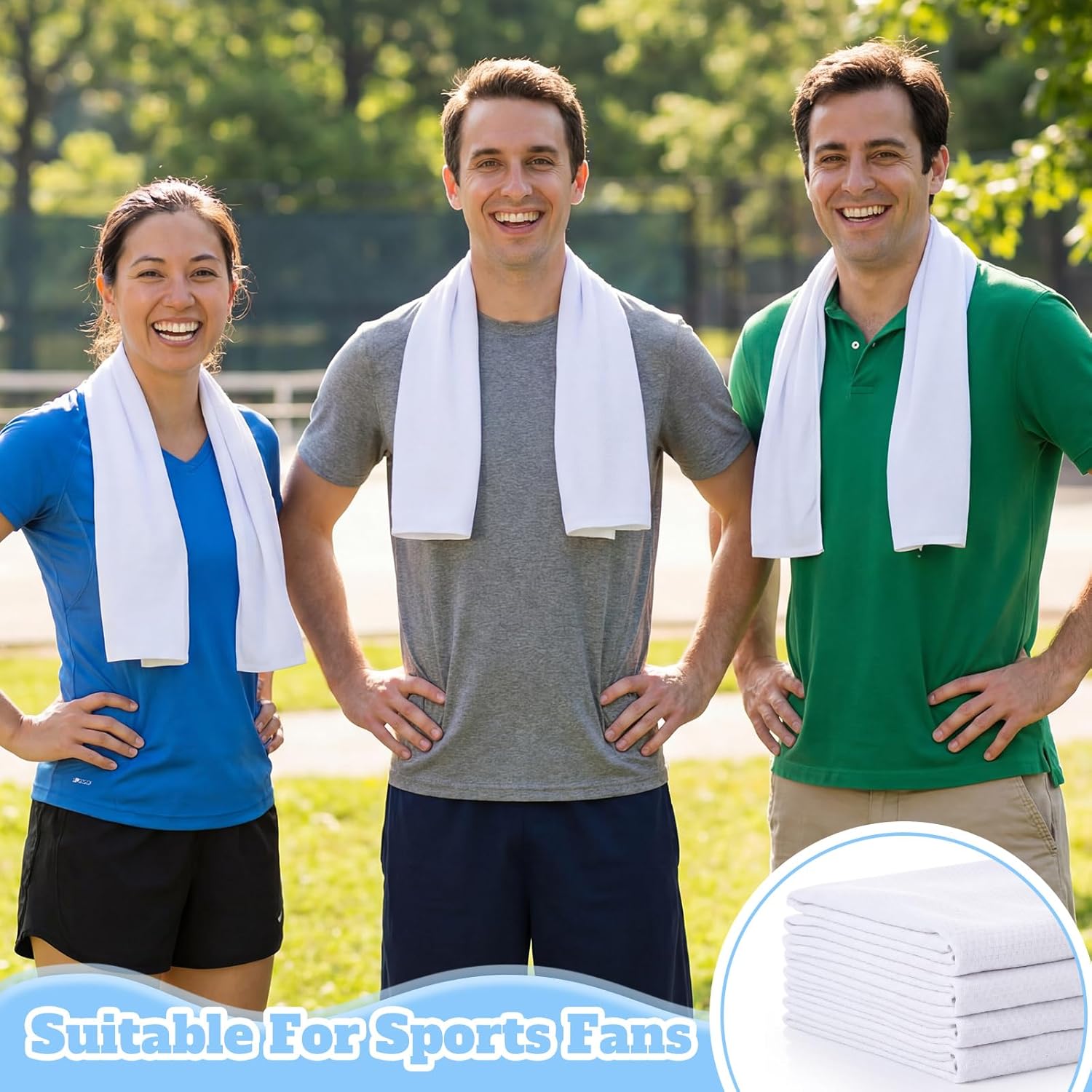Honoson Cooling Towel Bulk - Neck & Face Cool Chilly Towels Microfiber Breathable Sport Sweat Rag for Gym, Yoga, Travel, Camping, Running, Outdoor