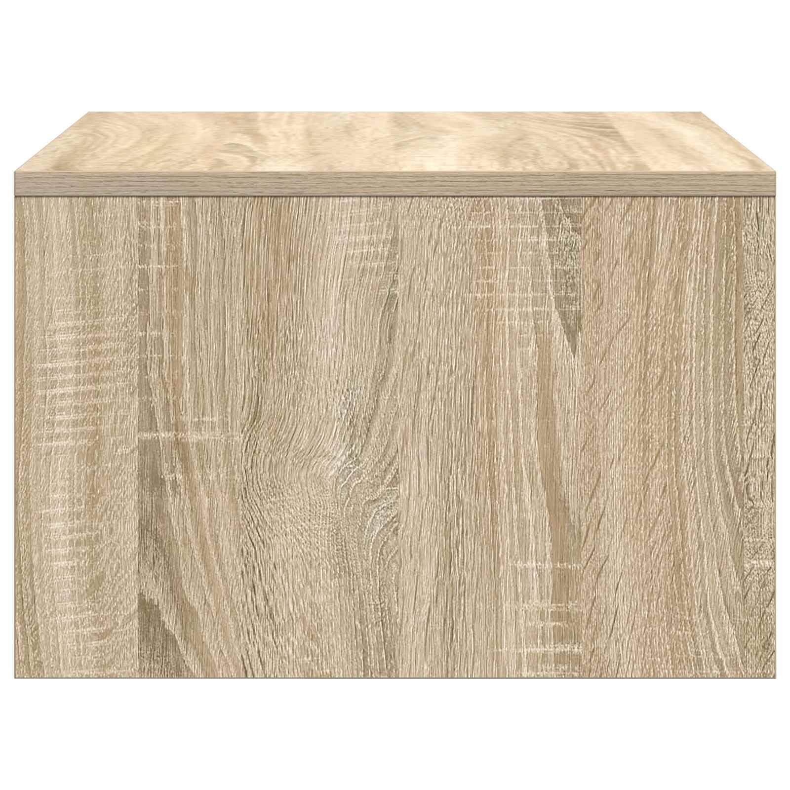 Stół ścienny z dębu Sonoma z materiału drewnopochodnego, 60 x 45 x 30 cm, montowane na ścianie, biurko do domu, laptopa, komputera, do nauki, biura i małych pomieszczeń, łatwa w pielęgnacji