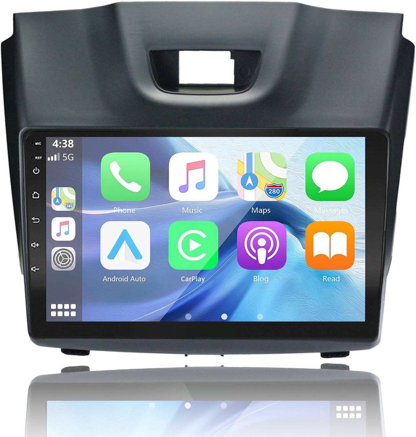 LEXXSON Carplay Android auto Android 13 Car Stereo for Isuzu D-MAX 2012-2018, MU-X 2013-2017, 9 inch Touch Screen Radio GPS Wifi Bluetooth Steering Wheel Control MirrorLink 2G +32G