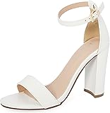 Bella Marie Shirley Damen Sandalen mit offenem Zehenbereich und hohem Absatz