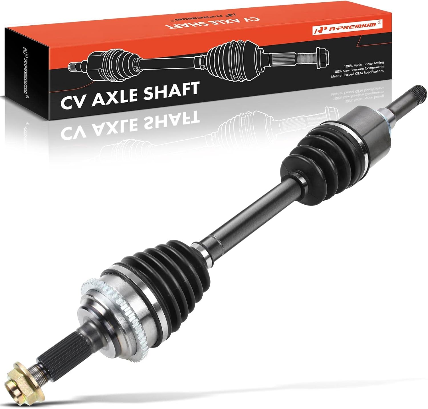 A-Premium CV Axle Shaft Assembly Compatible with Ford Fusion 2010-2012 & Mercury Milan 2010-2011, L4 2.5L Gas, FWD & Automatic Transmission Only, Front Left Driver Side, Replace# AE5Z3A427B