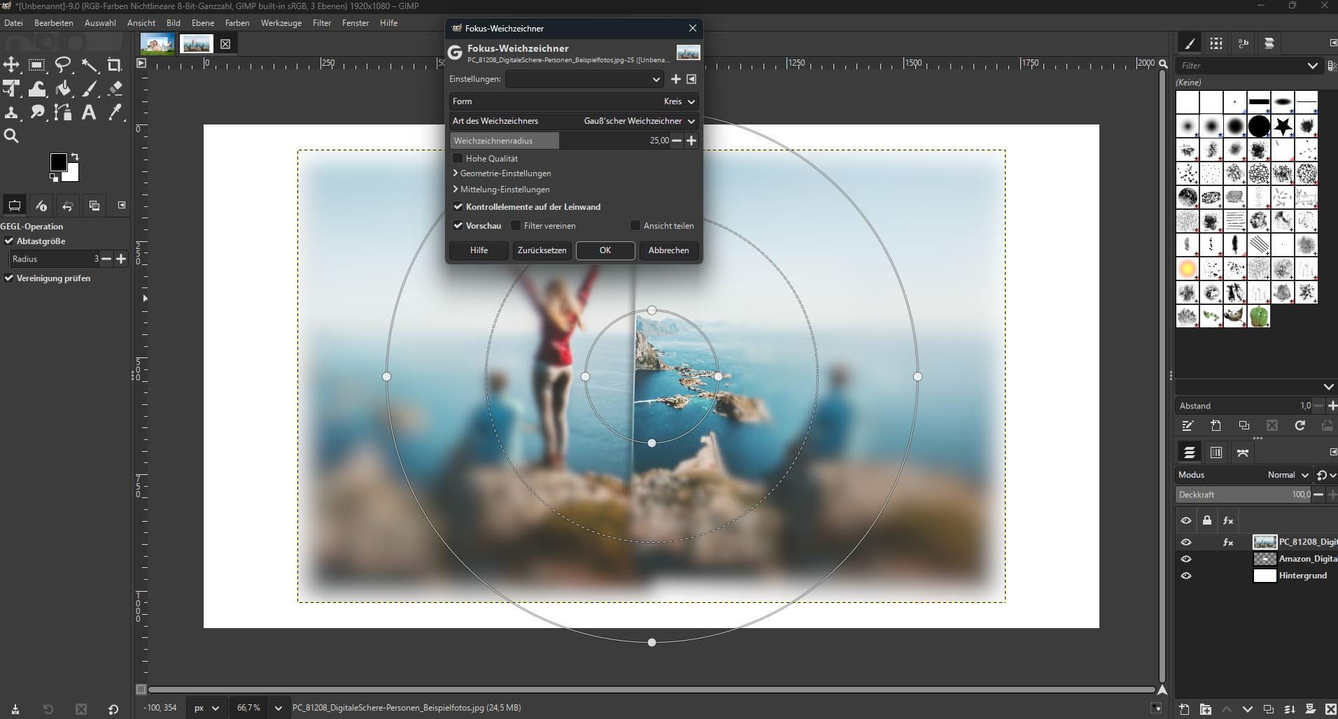 GIMP 3 Software Paket - Software, PDF Handbuch und tausende Cliparts - Bildbearbeitung für Einsteiger & Profis Fotos bearbeiten, retuschieren Effekte & Collagen erstellen für Win 11, 10, 8.1, 7