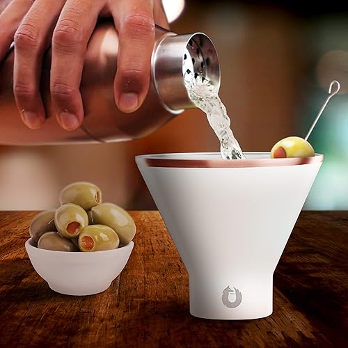 Miniatura 6 de SNOWFOX Coctelera de acero inoxidable con aislamiento al vacío de alta calidad, accesorios de bar en casa, elegante mezclador de bebidas, tapa a