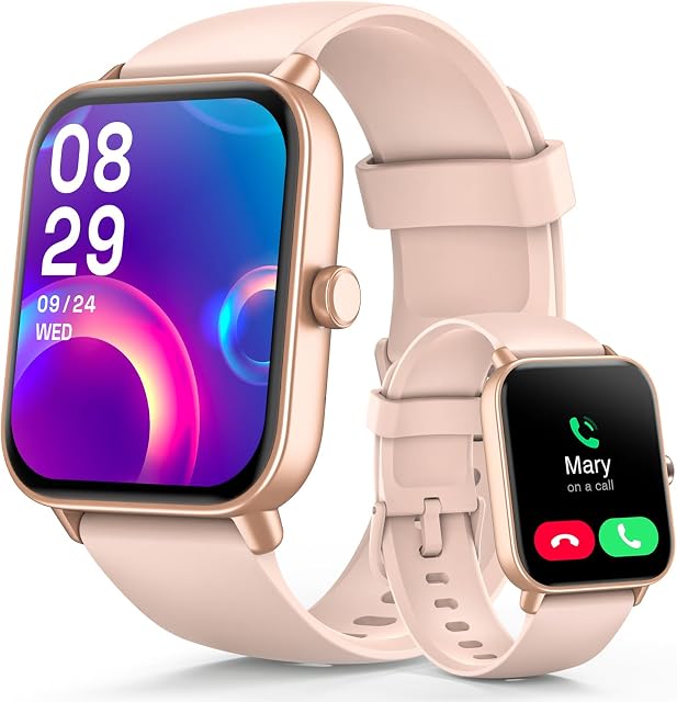 Smart Watch for Women Answer/Make call & Alexa Built-in, 1.8" Fitness Watch Men with 100+ Sport Modes & IP68 Waterproof, Fitness Tracker with Heart Rate Sleep Monitor, Step Counter for iOS Android
