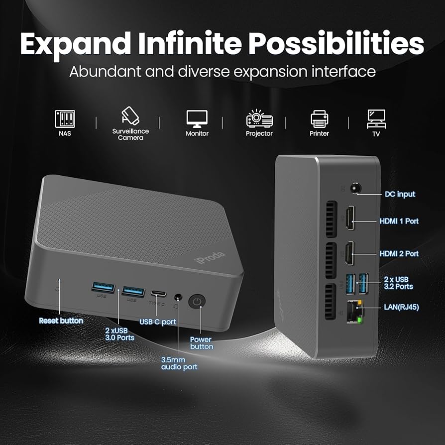 Amazon.com: Mini PC 12th Alder Lake N97 (up to 3.6GHz), Mini
