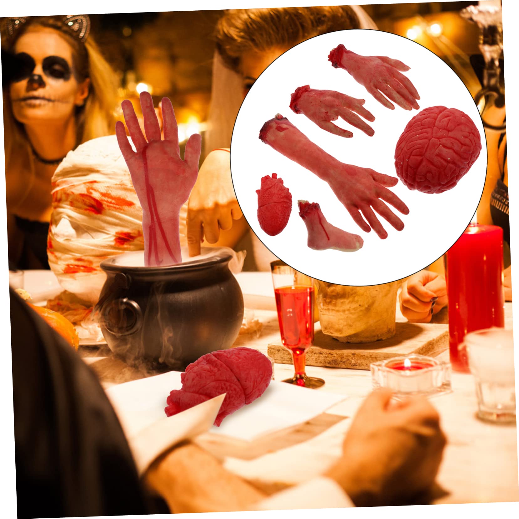 Halloween-Requisiten in Originalgröße Gruselige Dekorationen Kreative Gliedmaßenbrüche Für Halloween-Partys
