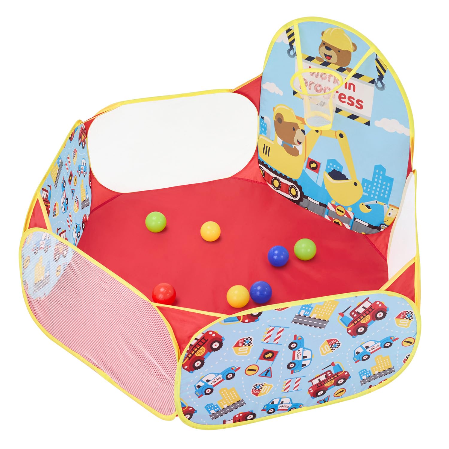 Amazon Brand - Jam & Honey Construction Ball Pool (with 30 Balls) Multicolour (B0D1KR2KVP) Amazon Price History, Amazon Price Tracker