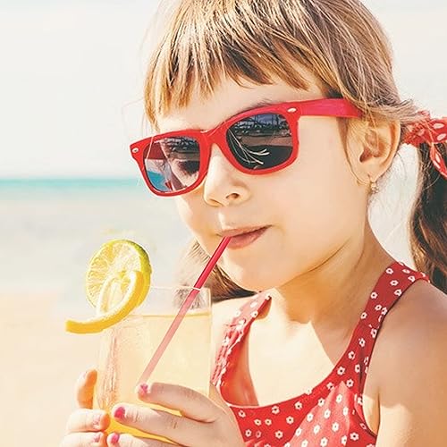 Miniatura 6 de 200 popotes de plástico desechables de colores (0.23 pulgadas de diámetro y 8.26 pulgadas de largo), 8