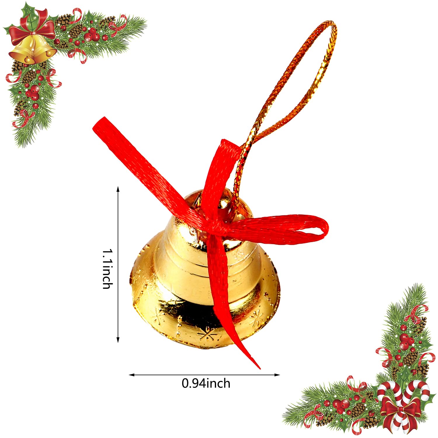 Petite Clochette Vintage Bronze (Lot De 10) - Mini Clochette 23 X 37 Mm - Cloche En Bronze Pour Porte Clé Clochette, Bricolage, Décorations, Noël, Mariage, Bijoux, Carillon Et Chien (2 Pièces