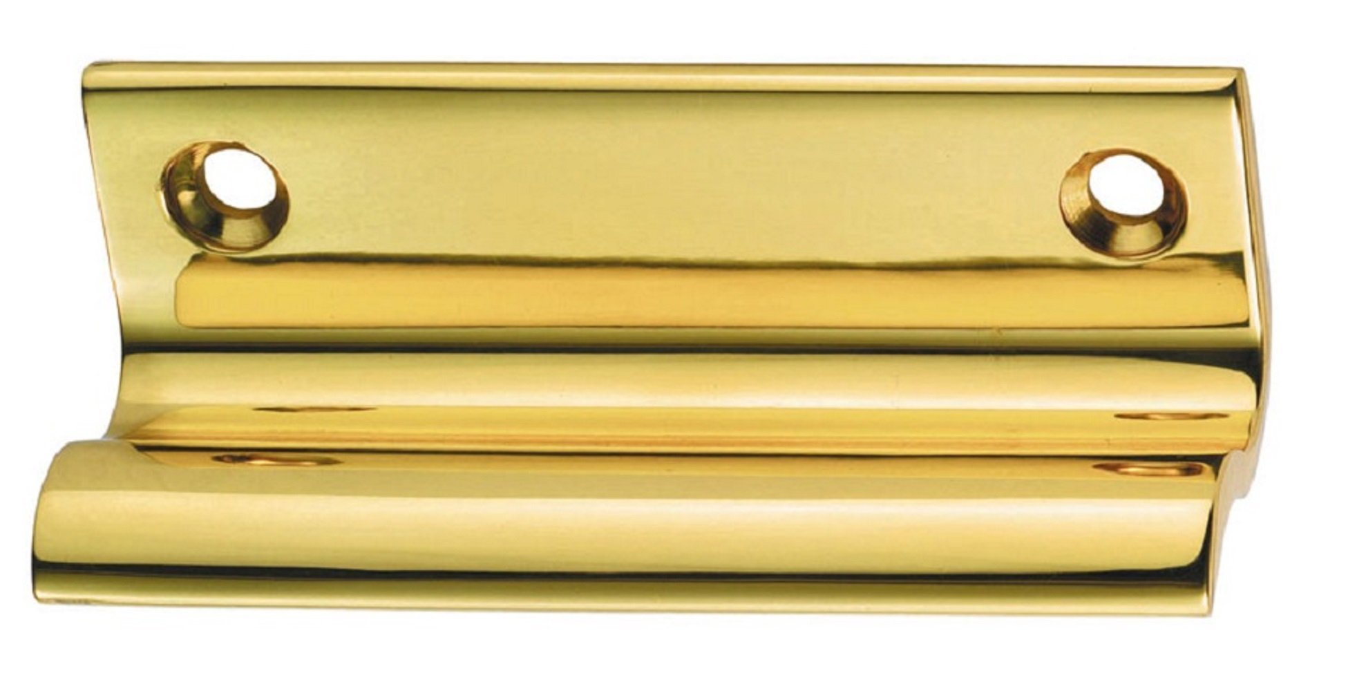 Premium Quality Wide Sash Window Lift + Matching Screws (Polished Brass)