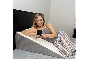 Kolb's Extra Wide Bed Wedge Pillow with Memory Foam Top