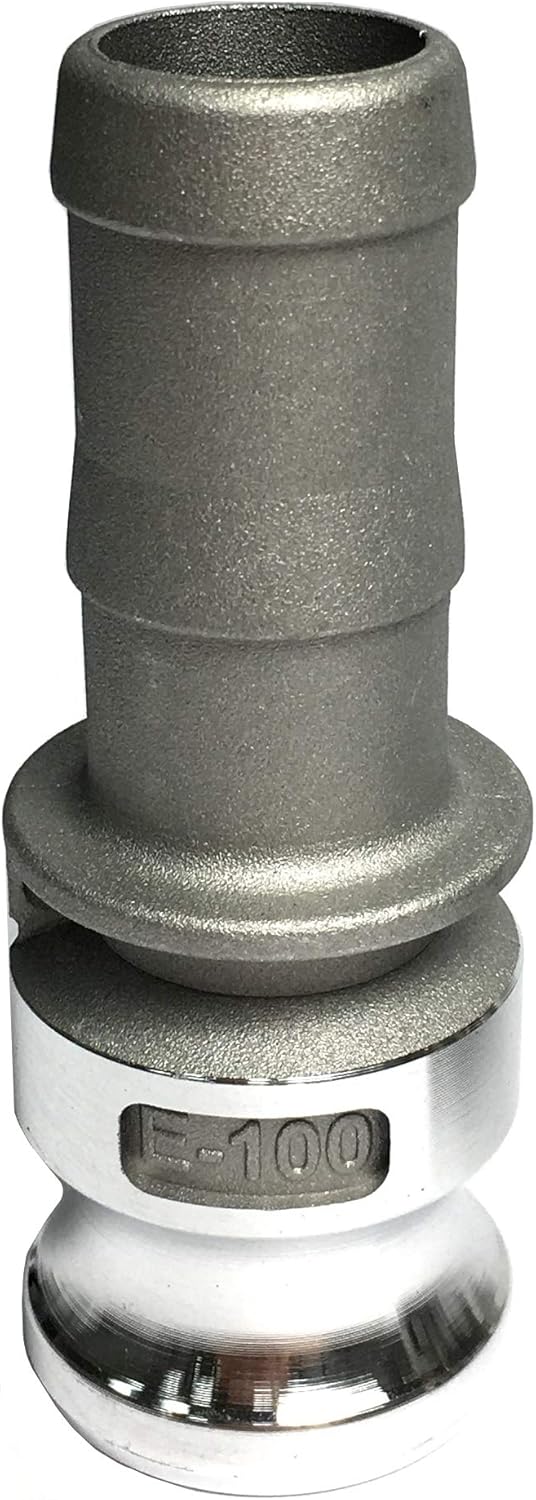 1" In Dia x 100 ft Heavy Duty Flat Lay Sump Pump Discharge and Backwash PVC Hose 4 Bar & Camlocks and Clamps(100)