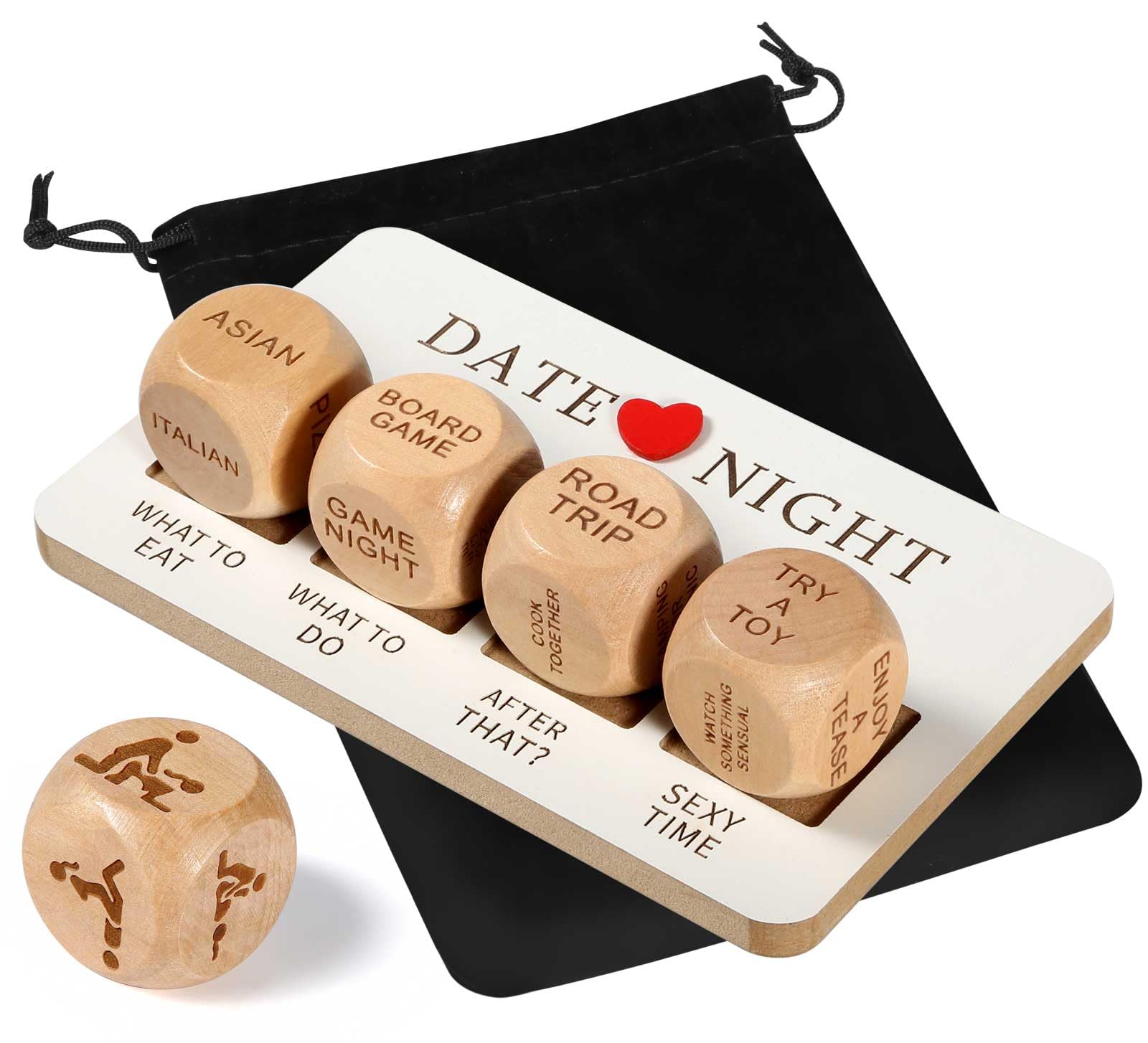 Couples Gifts for Valentine's Day, Anniversary, Birthday Gifts for Husband,Wife - Naughty Date Night Games Decision Dice Presents for Boyfriend Girlfriend, Funny Gifts for Her, Him