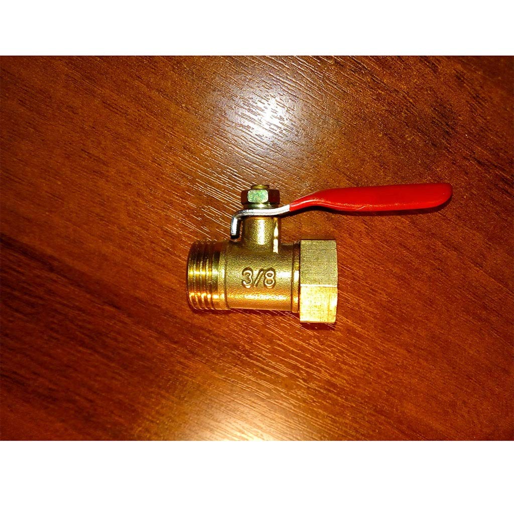 Raccordo filettato in ottone per tubo di collegamento Valvola a T a tre vie, valvola a sfera a vie, 1 valvola a sfera in ottone, 1/8" 1/4" 3/8" 1/2" Mini raccordo idraulico con valvola a sfera di inte