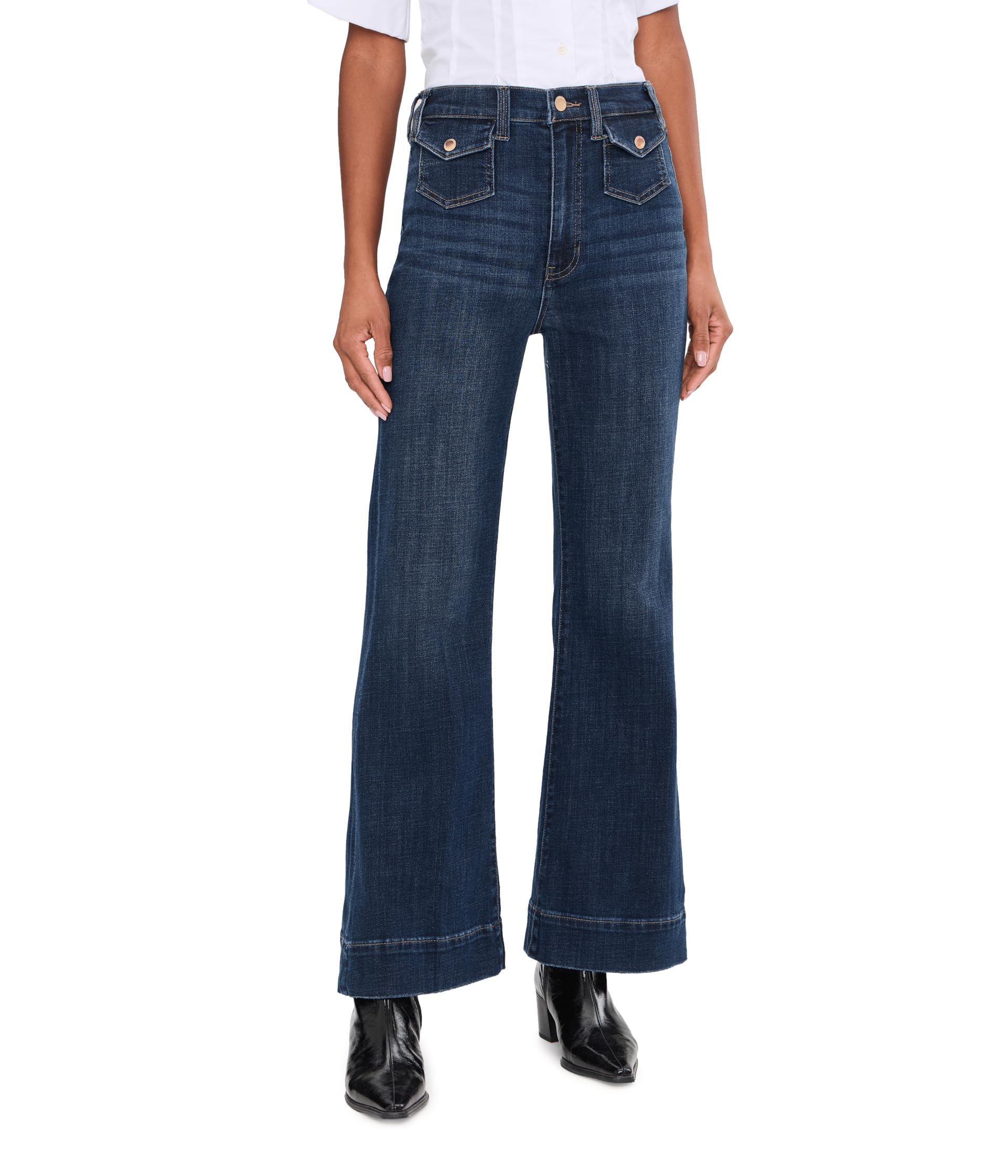 Liverpool Los Angeles 30" Hannah High-Rise Flare Jeans with Mini Patch Pockets