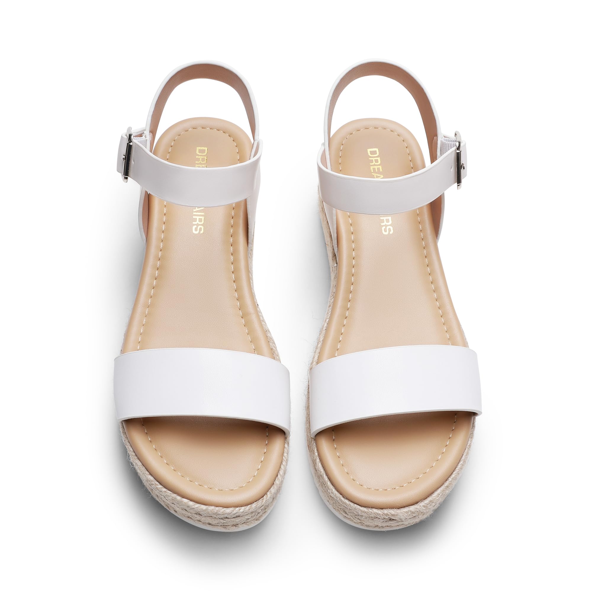 DREAM PAIRS Sandalias de cuña con plataforma
