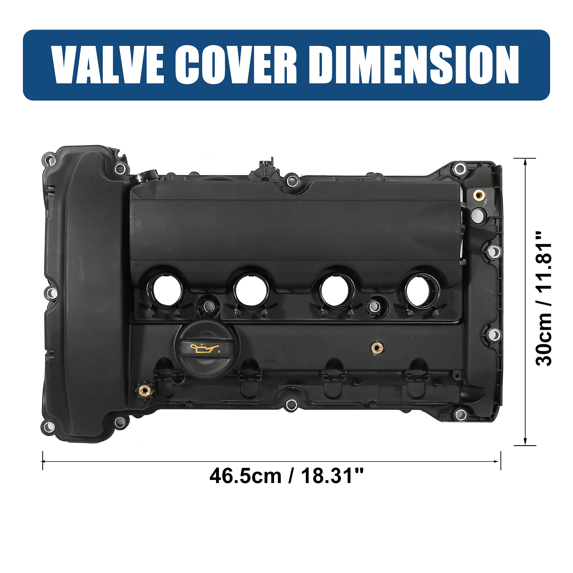 Amazon.com: X AUTOHAUX Car Camshaft Engine Valve Cover Set 