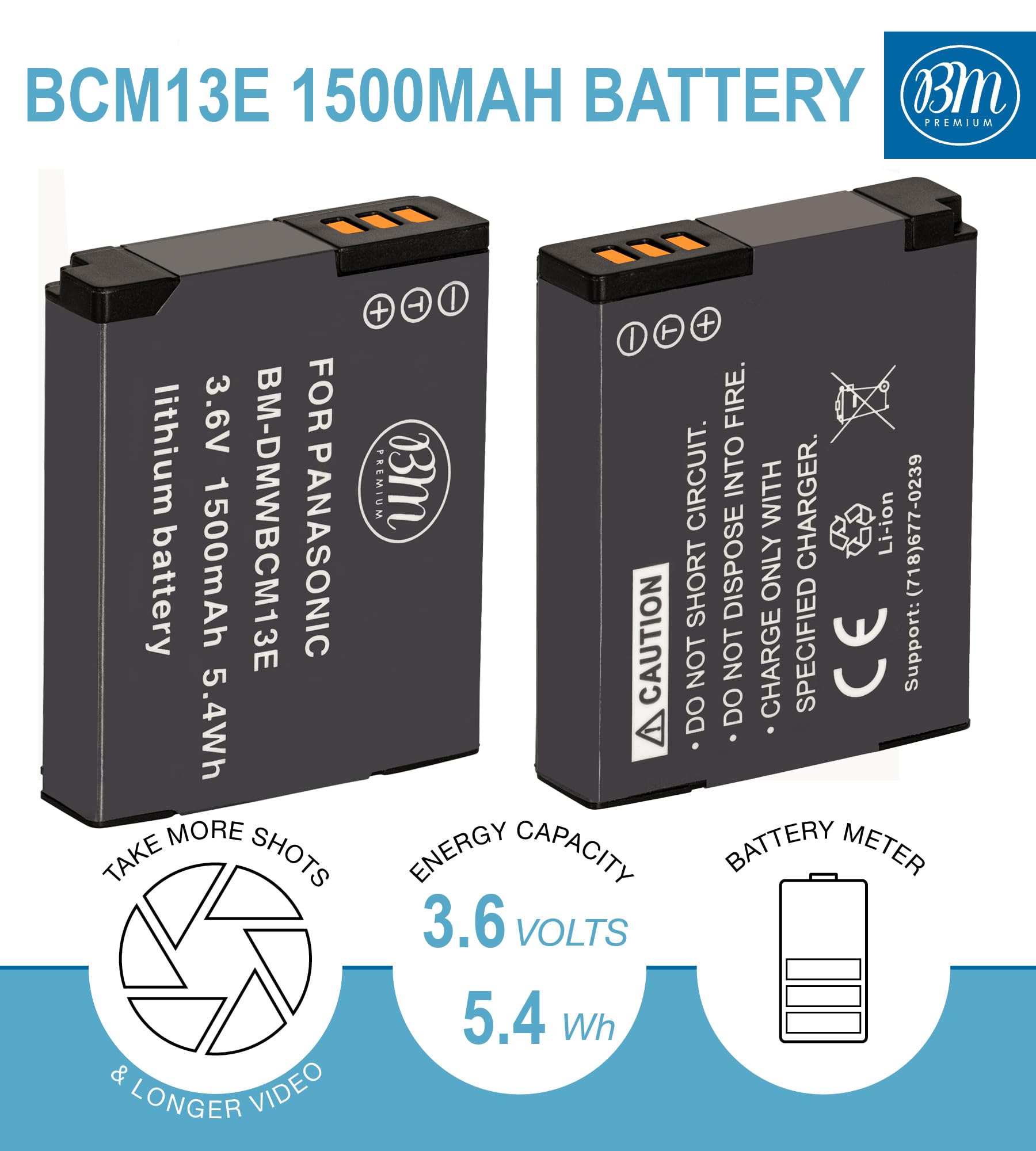 Amazon.com : BM Premium 2 Pack of DMW-BCM13E Batteries for
