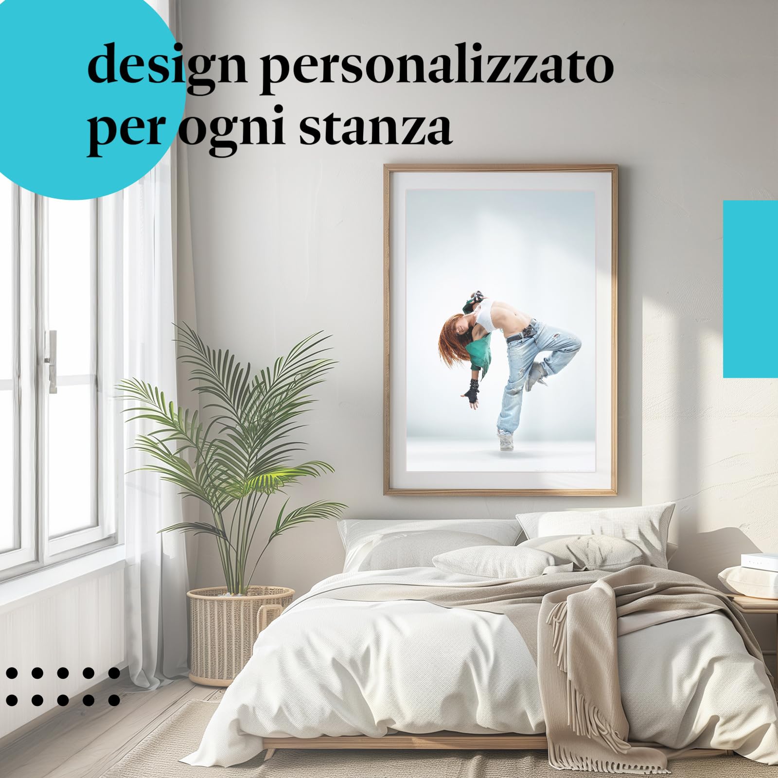 Postereck - 0193 - Hip hop, ballerina, musica, danza, street dance, donna - Decorazione da Parete, Stampa Fotografica, Arredamento Interni, Quadri - Tela - 100,0 cm x 75,0 cm
