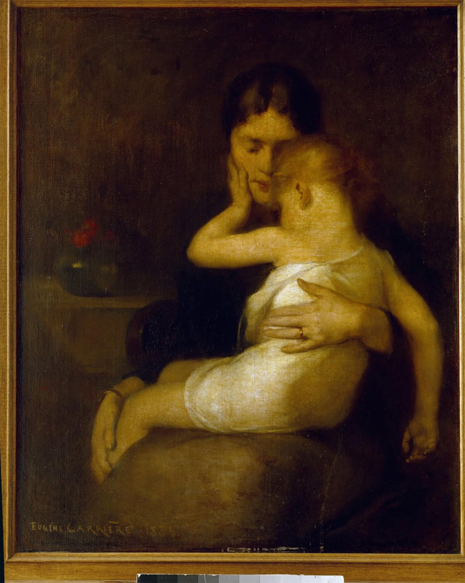 SERENDIPITP Abstract Painting Mural Print Picture Wall Decor Painting L'enfant Malade Painting by Eugène Carrière Vintage Wall Artwork for Home Decor 60x90cm