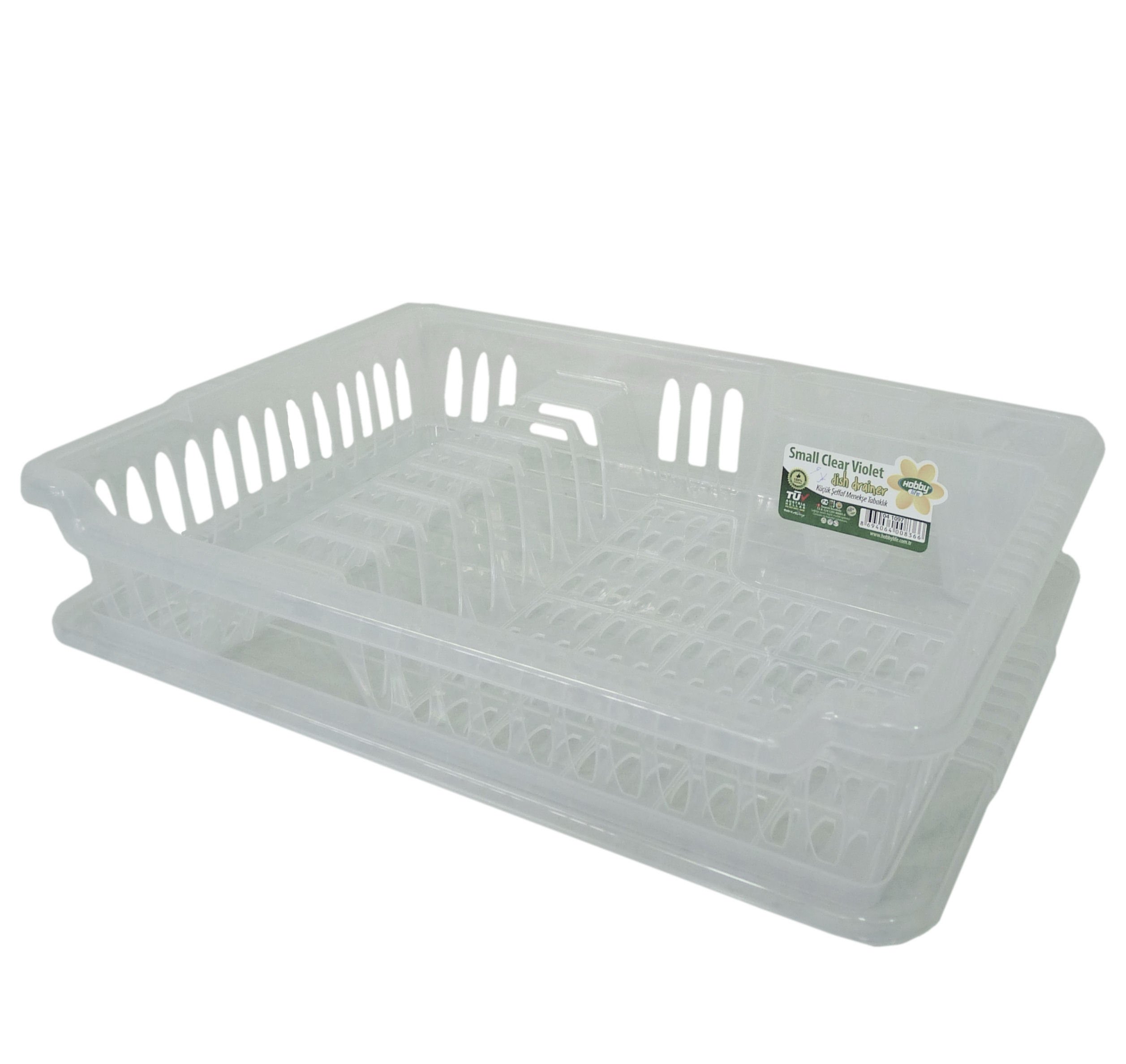 Hobby Life Clear Quality Hobby Large Plastic Dish Drainer Plate And Cutlery Rack With Drip Tray