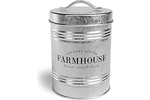 Airtight Galvanized Canister for Keeping Snacks Fresh