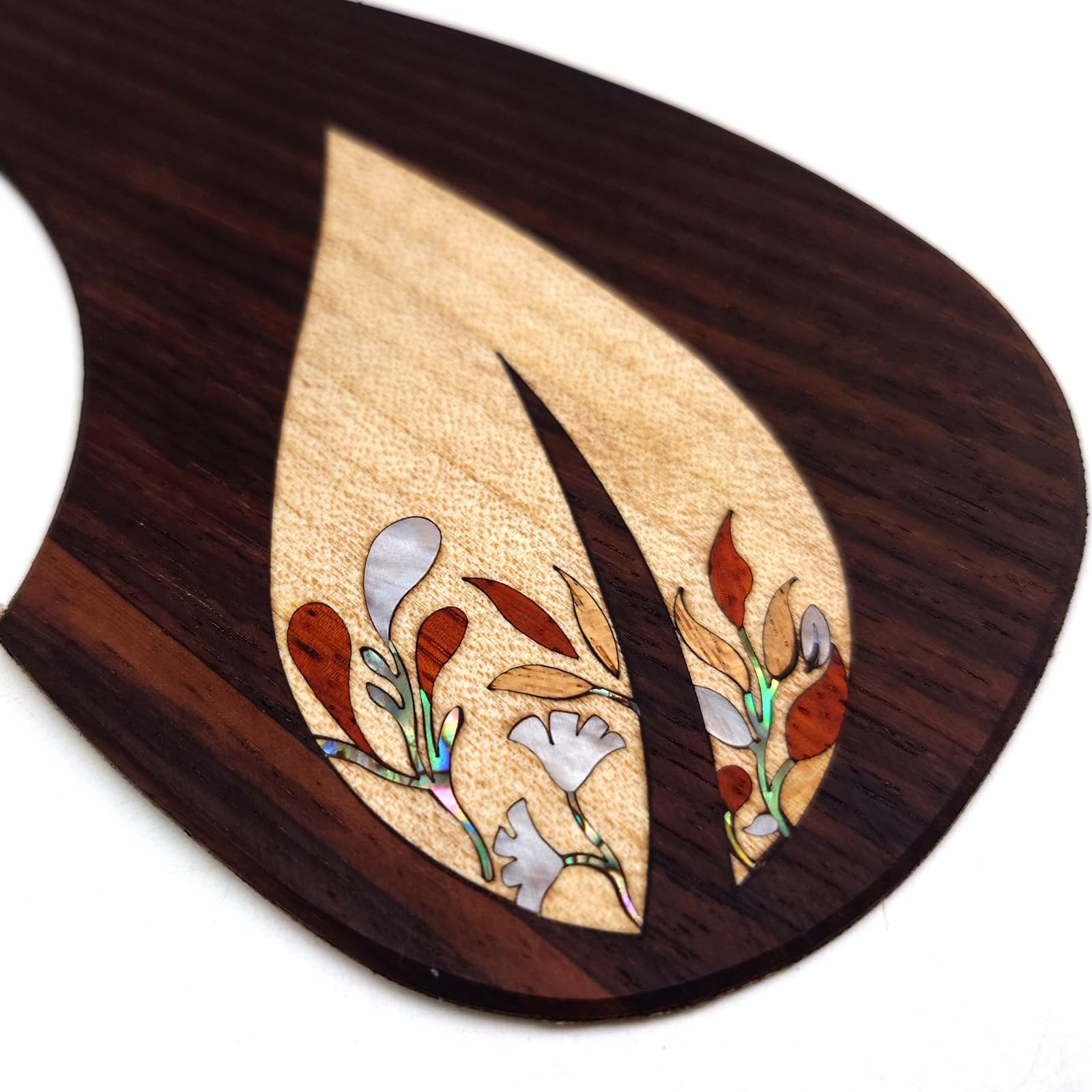 Guitar Pick Guard, Battipenna in abalone in palissandro autoadesivo for Chitarre acustiche folk D-45 Taylor(12)