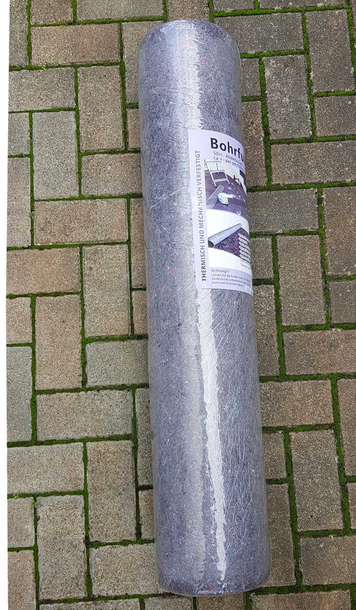 Bâche de protection non tissée de 50 m² (1 m x 50 m) - 180 g/m² - Antidérapante - En polyéthylène