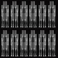 Vista 10 de 16 piezas de 8 brazos de candelabros de acrílico para centros de mesa, portavelas transparentes con pantalla para decoración de mesa, centro de mesa