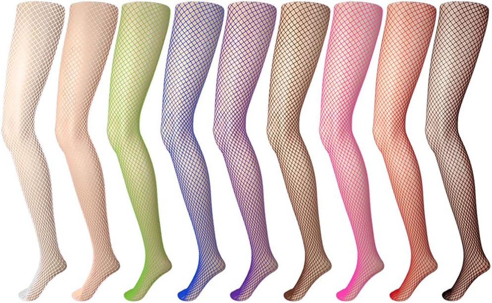 HOVEOX 9 Pairs Fishnet Stockings - Patterned Lace Tights Thigh High Pantyhose - Image 2