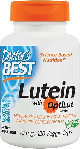 Doctor 's Best Lutein ésteres Vegetariana cápsulas, 20mg, 120count