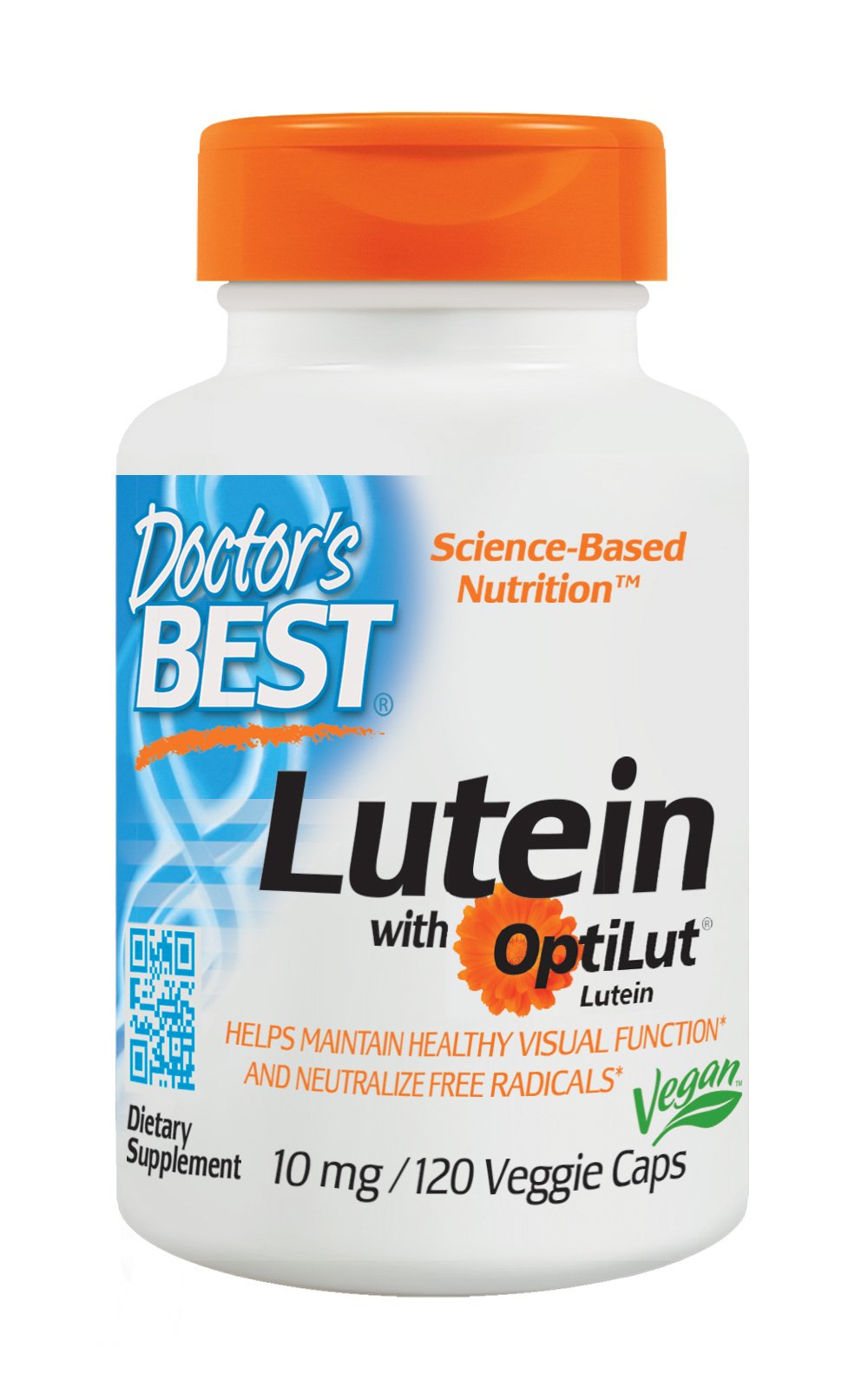 Doctor's Best Luteina Con Optilut, 10 Mg - 120 Vcaps 120 Unidades 80 g