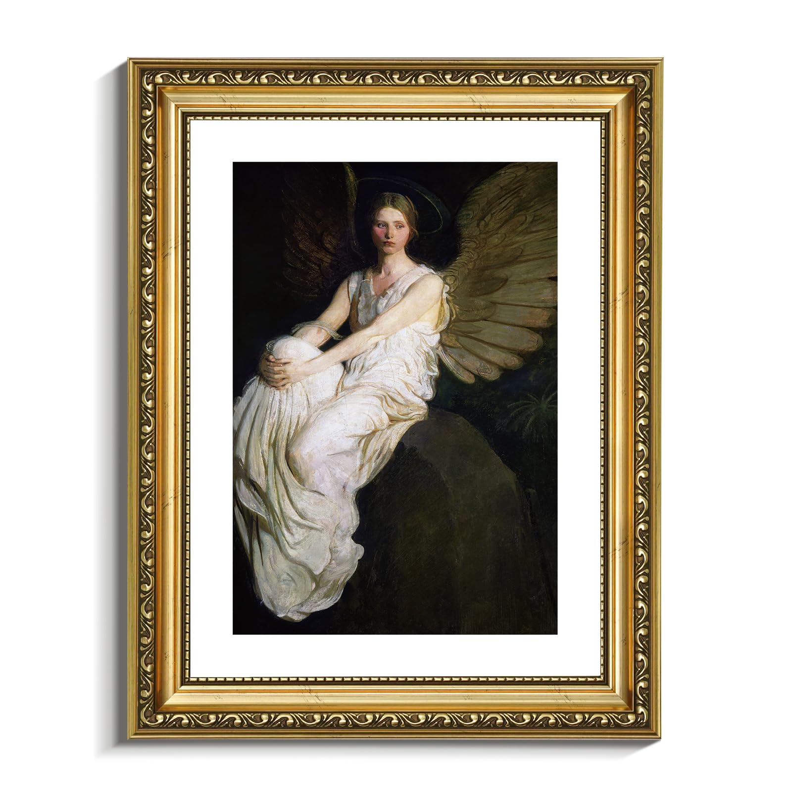 VIYYIEA Gold Framed Wall Art Canvas Print Home Decor Vintage Swan Decoration Grace Swan Art Painting Pictures Rustic Bathroom Wall Decor Animal Farmhouse Artwork for Living Room Bedroom Office 11x14in — view 80