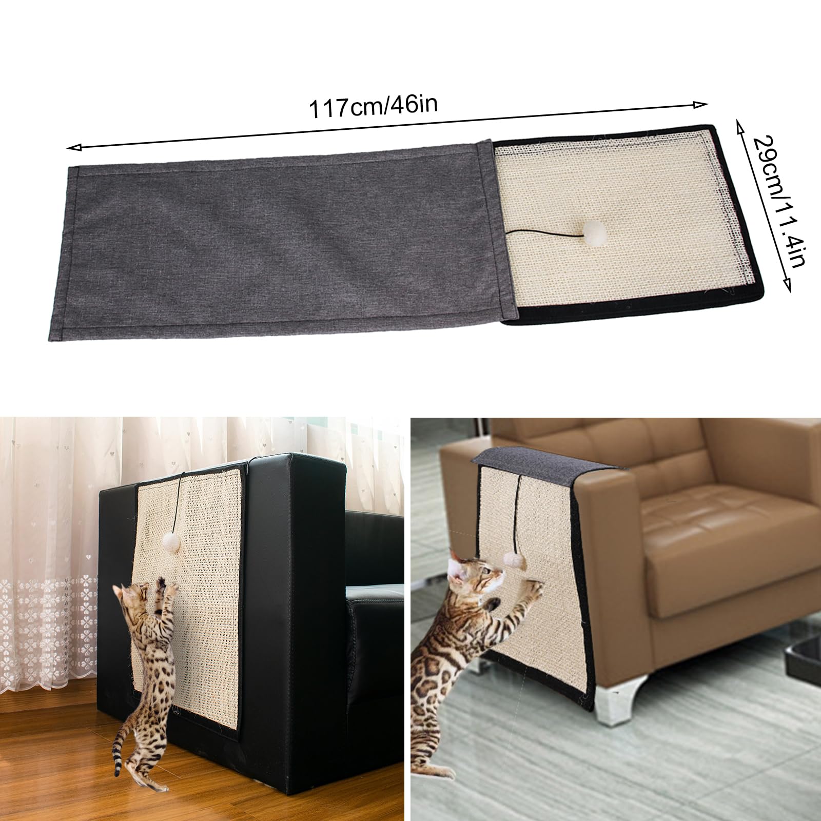 Lit à Gratter Pour Chat - VGEBY - Ovale - Résistant à L'abrasion